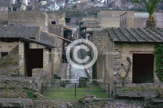 The Roman town of Herculaneum, 1st century. Artist: Unknown