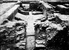 The Roman Villa recently discovered at Darenth, Kent: remains of hypocausts..., 1895. Creator: Ernest Christopher Youens