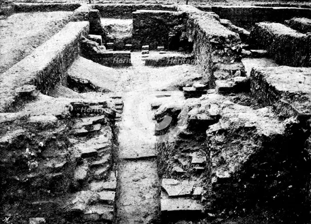 The Roman Villa recently discovered at Darenth, Kent: remains of hypocausts..., 1895. Creator: Ernest Christopher Youens.