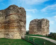 The Roman west gate, Pevensey Castle, East Sussex, late 20th or early 21st century. Artist: Historic England Staff Photographer