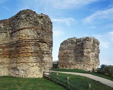 The Roman west gate, Pevensey Castle, East Sussex, late 20th or early 21st century. Artist: Historic England Staff Photographer