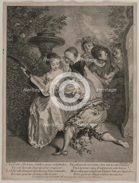 The Romancer, 1727. Creator: Charles-Nicolas Cochin (French, 1715-1790).