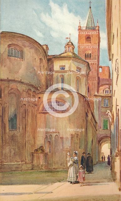 'The Romanesque Church at Albenga', c1910, (1912). Artist: Walter Frederick Roofe Tyndale.