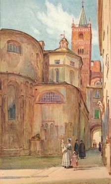 The Romanesque Church at Albenga c1910, (1912). Artist: Walter Frederick Roofe Tyndale