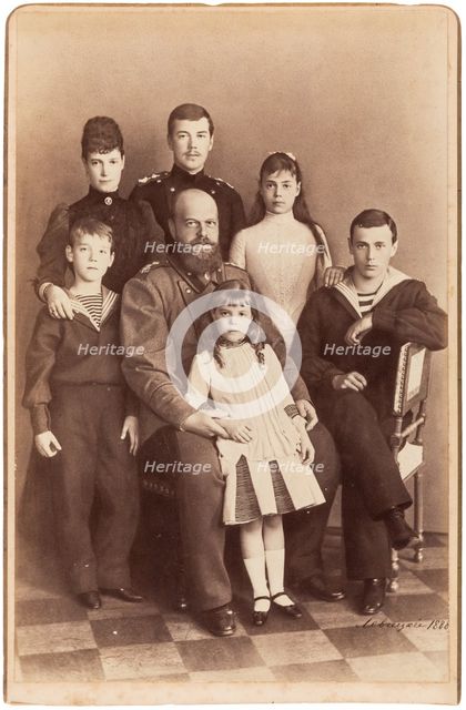 The Romanovs: The Family of the Emperor Alexander III , 1888.