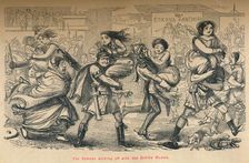 The Romans walking off with the Sabine women 1852. Artist: John Leech