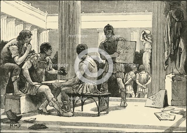 'The Romans at Corinth', 1890.   Creator: Unknown.