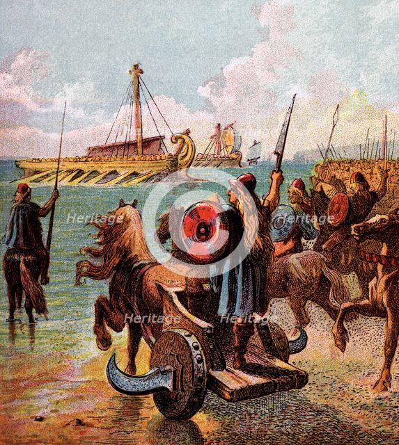'The Romans Conquer Britain', (c1850). Artist: Unknown