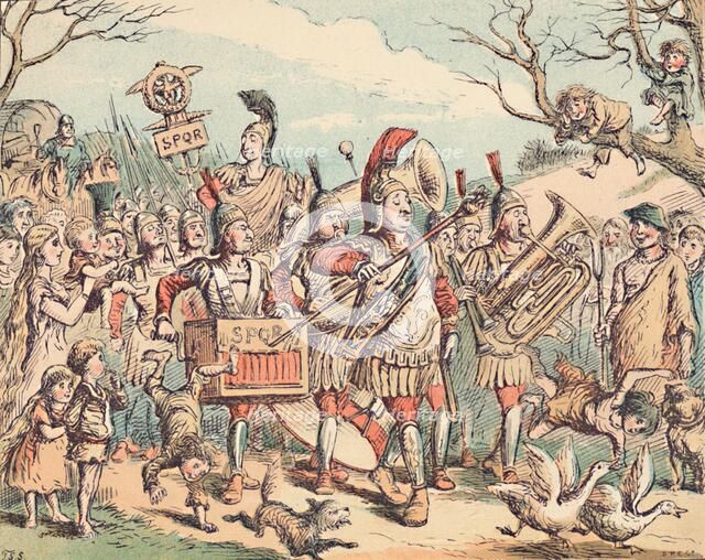 'The Romans in Britain', c1884. Artist: Thomas Strong Seccombe.