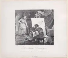 The Romantic Painter (Le Peintre Romantique), 1805-27. Creator: F Noël