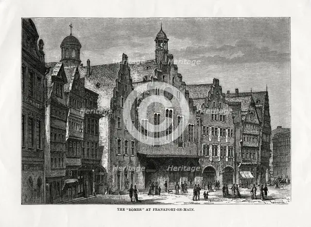 'The Romer at Frankfort-on-Main', Germany, 1879. Artist: Laplante