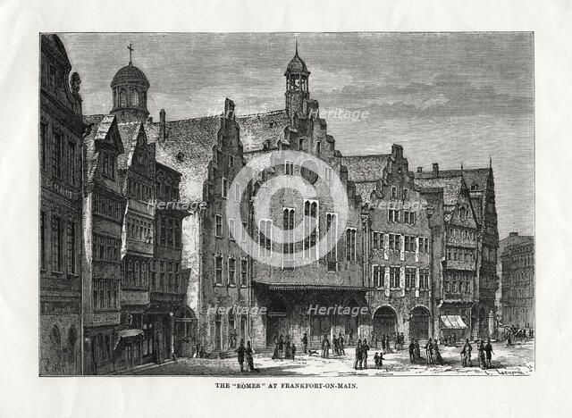 'The Romer at Frankfort-on-Main', Germany, 1879. Artist: Laplante