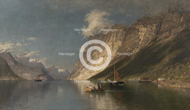 The Romsdal Fiord, 1877. Creator: Adelsteen Normann.