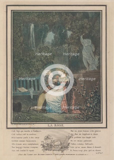 The Rose, 1788. Creator: Philibert Louis Debucourt.