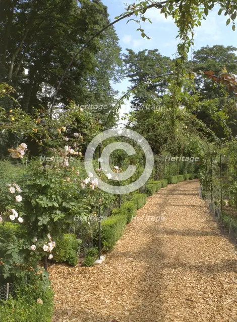 The rose garden, Brodsworth Hall, South Yorkshire, 1999. Artist: N Corrie