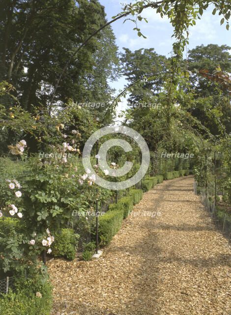 The rose garden, Brodsworth Hall, South Yorkshire, 1999. Artist: N Corrie