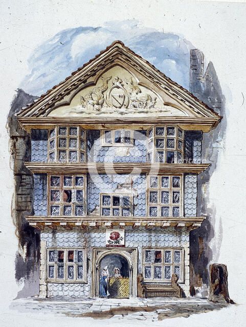 The Rose Tavern, Fenchurch Street, London (1805?). Artist: C Matthews