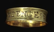 The Rose Theatre finger-ring, from London. Creator: Unknown