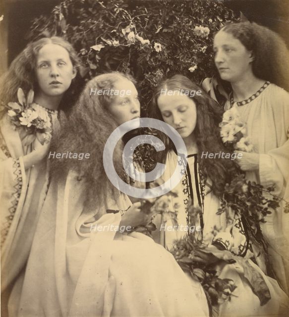 The Rosebud Garden of Girls, 1868. Creator: Julia Margaret Cameron.