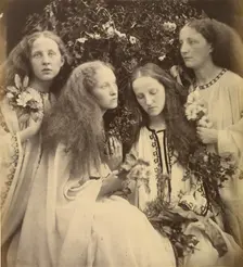 The Rosebud Garden of Girls, 1868. Creator: Julia Margaret Cameron
