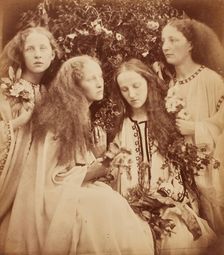 The Rosebud Garden of Girls, 1868. Creator: Julia Margaret Cameron