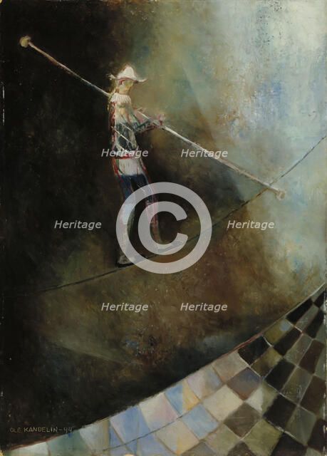 The Rope-Dancer, 1944. Creator: Ole Kandelin.