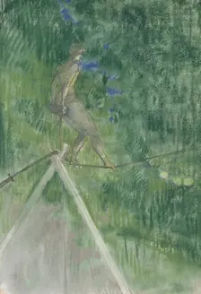 The Rope Dancer, late 19th century. Creator: Henri de Toulouse-Lautrec