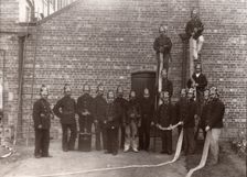 The Rowntree Fire Brigade, York, Yorkshire, 1896