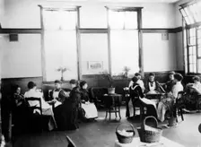 The Rowntree rest room for girls, York, Yorkshire, 1900