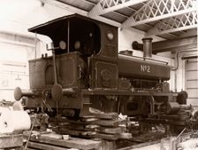 The Rowntree steam locomotive, York, Yorkshire, 1958