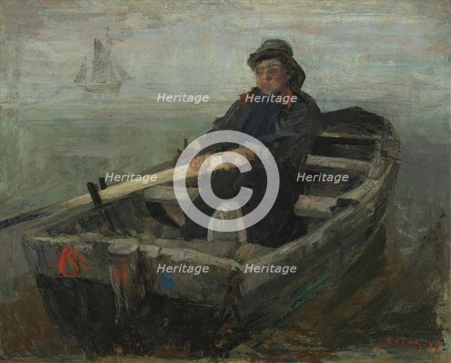 The Rower, 1883. Creator: James Ensor.