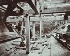 The Rotherhithe Tunnel under construction, London, March 1905