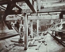 The Rotherhithe Tunnel under construction, London, March 1905