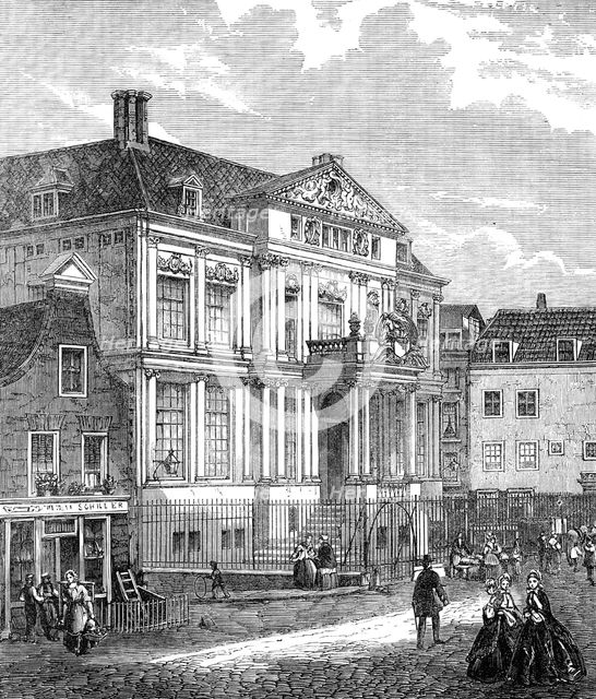 The Rotterdam Museum, lately destroyed by fire, 1864. Creator: Unknown.