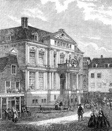 The Rotterdam Museum, lately destroyed by fire, 1864. Creator: Unknown