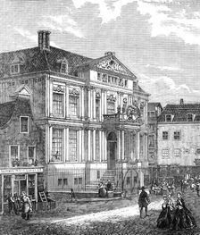 The Rotterdam Museum, lately destroyed by fire, 1864. Creator: Unknown