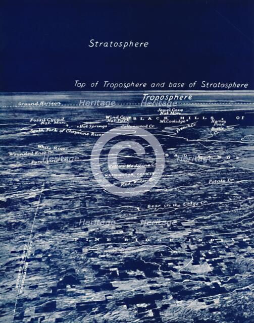 'The Rotundity of the Earth From The Stratosphere', 1935. Artist: Unknown.