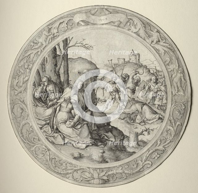 The Round Passion: Christ Carrying the Cross, 1509. Creator: Lucas van Leyden (Dutch, 1494-1533).