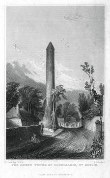 The Round Tower of Clondalkin, County Dublin Ireland, 1829.Artist: R Brandard