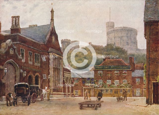 'The Round Tower and the South-Western Railway Station', c1900. Artist: William Biscombe Gardner.