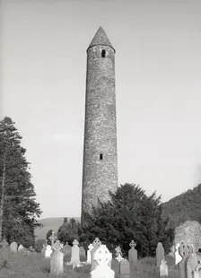 The Round Tower, Glendalough, County Wicklow, Ireland, c1955. Creator: Arthur Charles Kirby Ware