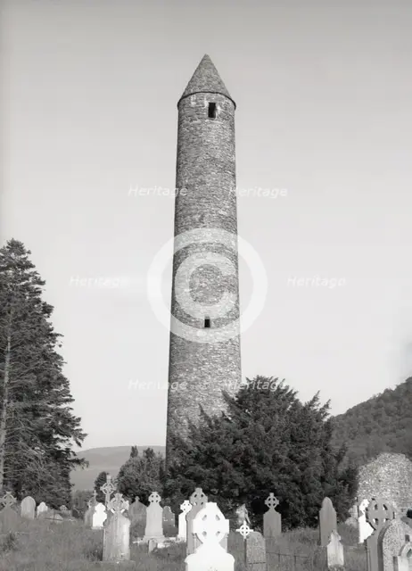 The Round Tower, Glendalough, County Wicklow, Ireland, c1955.  Creator: Arthur Charles Kirby Ware.