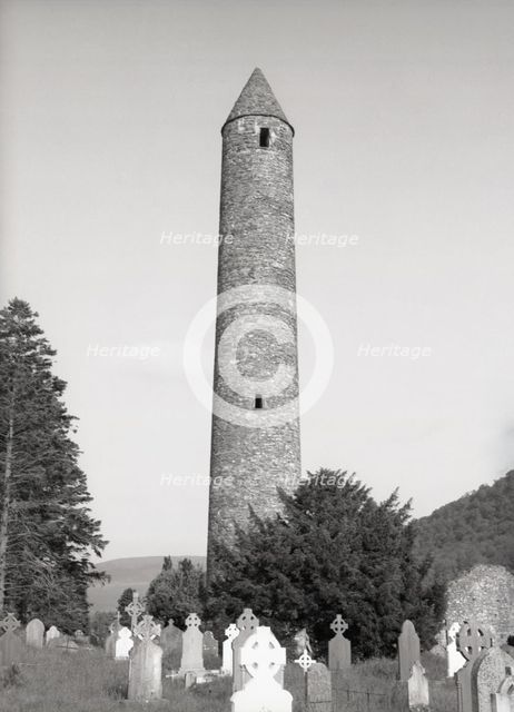 The Round Tower, Glendalough, County Wicklow, Ireland, c1955.  Creator: Arthur Charles Kirby Ware.