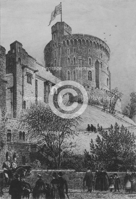 'The Round Tower Windsor Castle', 1887. Artist: Axel Herman Haig.