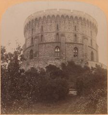 The round Tower, Windsor, England - the Castle-prison from Edward III, to Charles II 1900. Creator: Underwood & Underwood