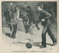 The Roughs Had Fled At The Appearance of Peterson 1892. Artist: Sidney E Paget