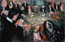 The Roulette Table at Monte Carlo 1903. Artist: Edvard Munch