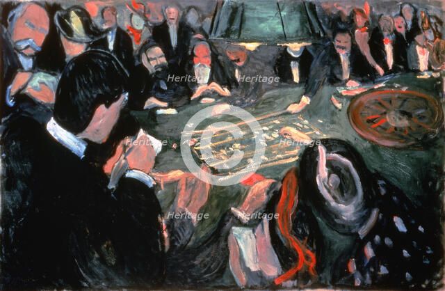 'The Roulette Table at Monte Carlo', 1903. Artist: Edvard Munch