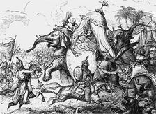 The Rout at Eroor c1891. Creator: James Grant