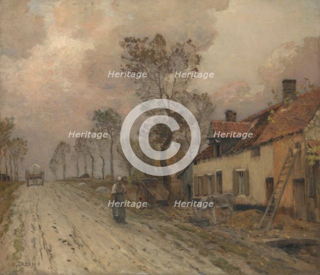 The Route Nationale at Samer. Creator: Jean-Charles Cazin.